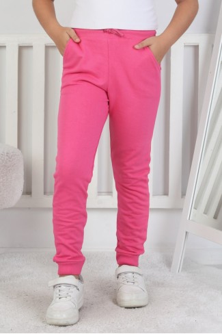 Kız Çocuk Üç İplik %95 Pamuk Cepli Eşofman Altı