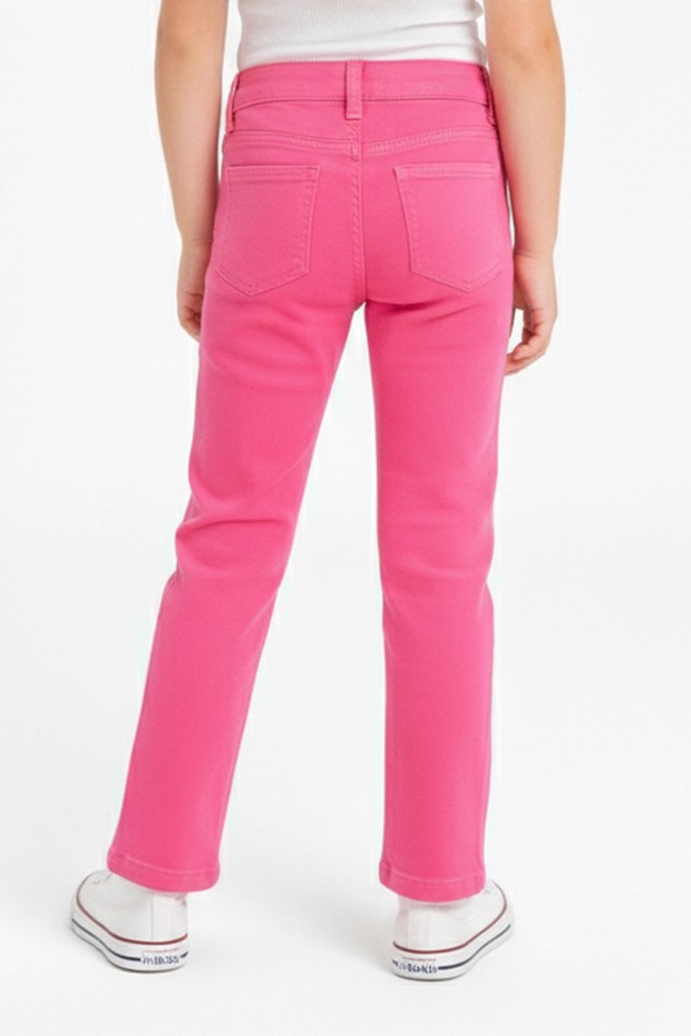 Kız Çocuk İspanyol Paça Gabardin Kumaş Esnek Kot Pantolon