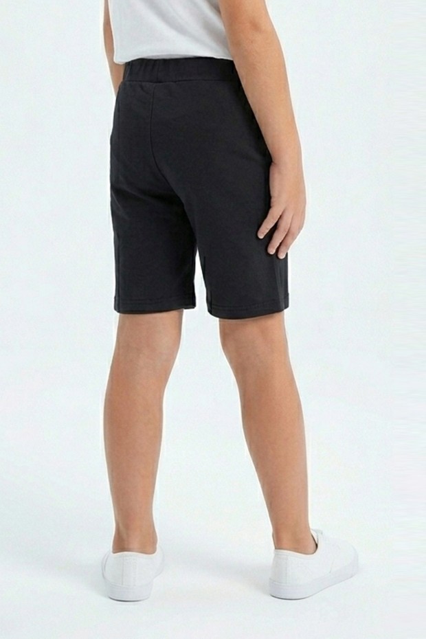  Erkek Çocuk Yanı Şeritli Günlük Kullanım İçin İdeal Rahat Kesim Şort Kapri 