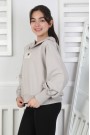 Baskılı Kapüşonlu Kız Çocuk Sweatshirt