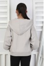 Baskılı Kapüşonlu Kız Çocuk Sweatshirt