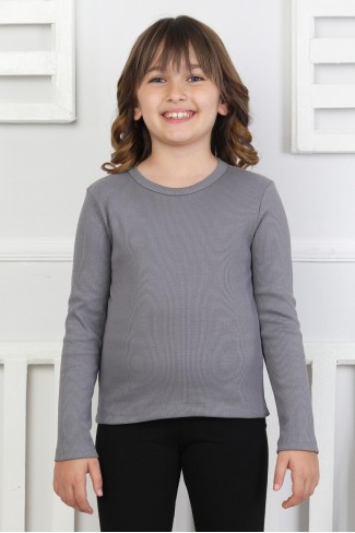 Uzun Kollu Kız Çocuk Body