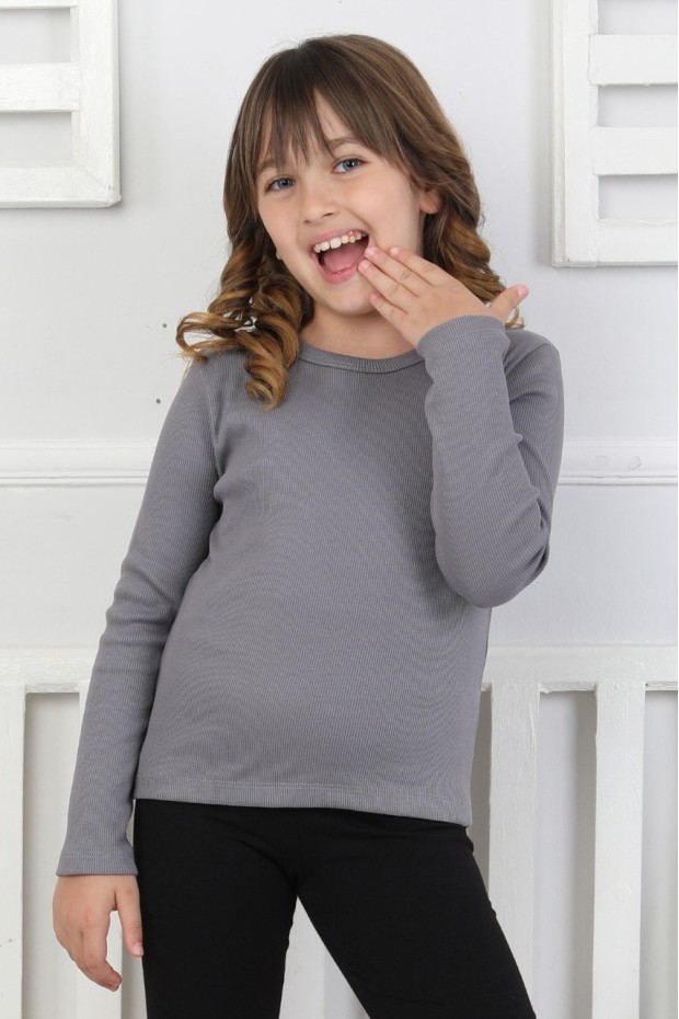 Uzun Kollu Kız Çocuk Body