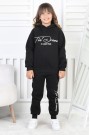 Üç İplik Şardonlu Baskılı Kız Çocuk Takım