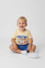 Bebek Surf Temalı Araba Baskılı Kısa Kollu Tişört Ve Şortlu Yazlık Takım 