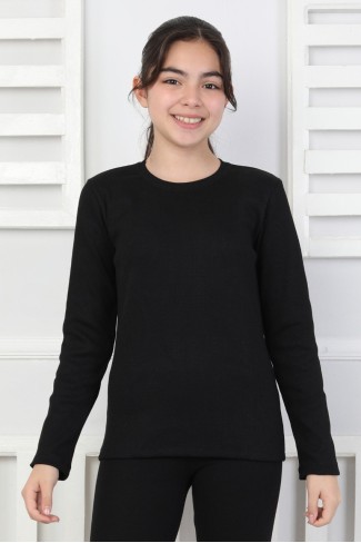 Uzun Kollu Kız Çocuk Body