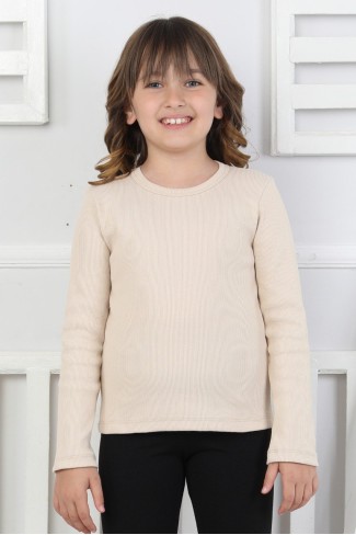 Uzun Kollu Kız Çocuk Body