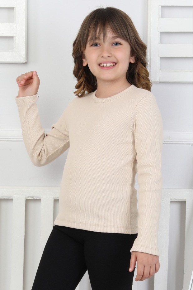 Uzun Kollu Kız Çocuk Body