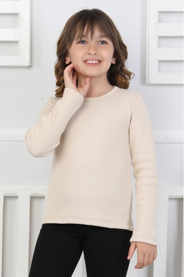 Uzun Kollu Kız Çocuk Body