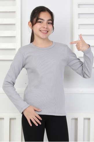 Uzun Kollu Kız Çocuk Body