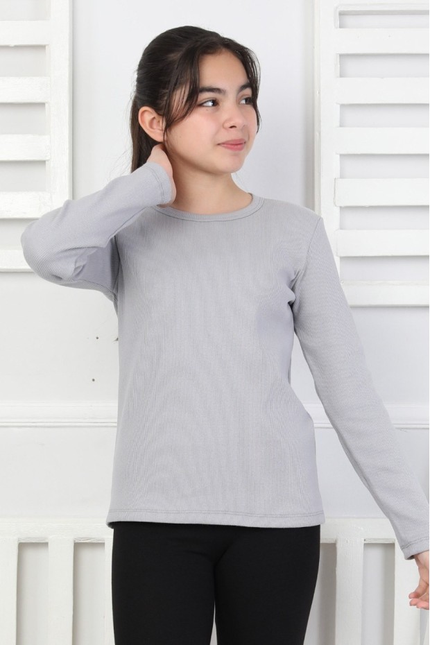 Uzun Kollu Kız Çocuk Body