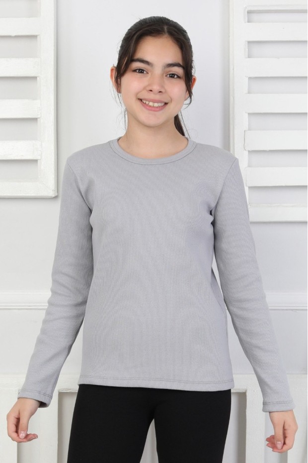 Uzun Kollu Kız Çocuk Body