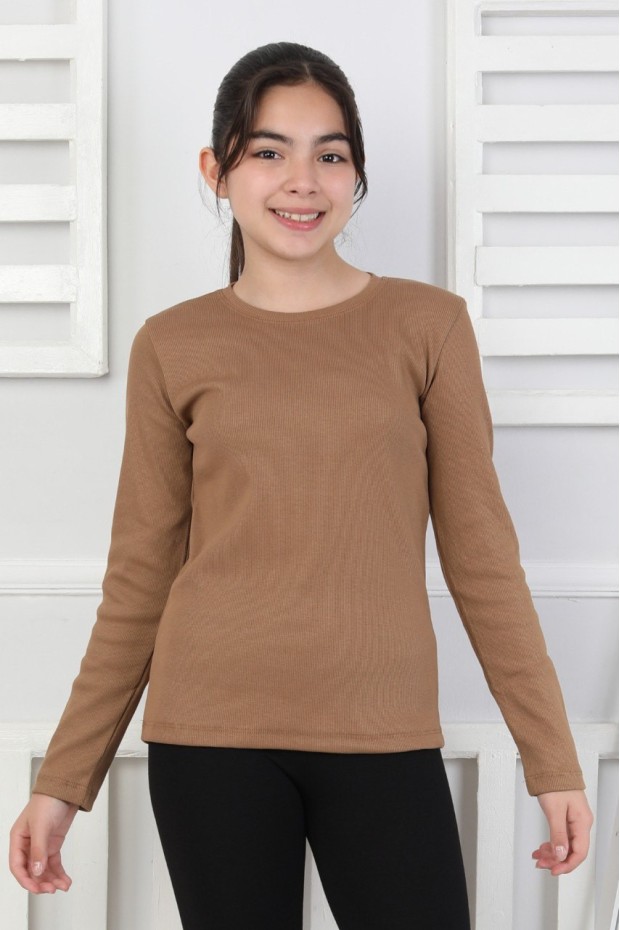 Uzun Kollu Kız Çocuk Body