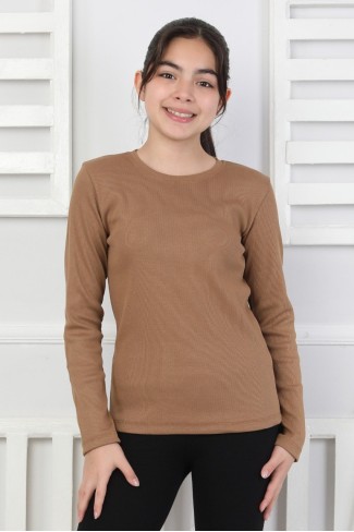 Uzun Kollu Kız Çocuk Body