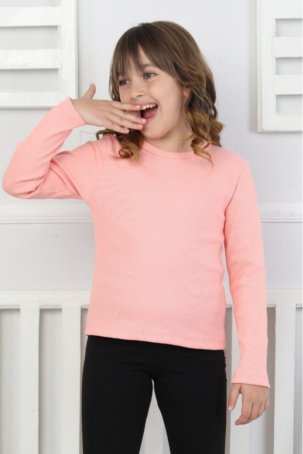 Uzun Kollu Kız Çocuk Body