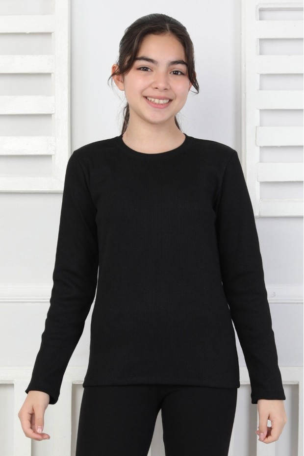 Uzun Kollu Kız Çocuk Body