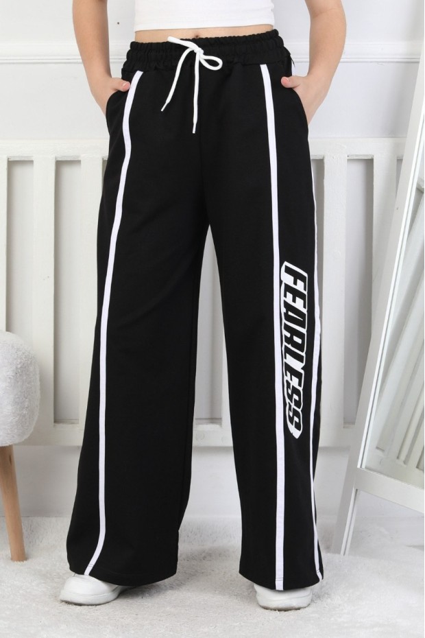 İki İplik Baskılı Kız Çocuk Eşofman Altı