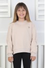 Baskılı Yanı Yırtmaçlı Kız Çocuk Sweatshirt