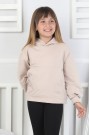 Kapüşonlu Baskılı Kız Çocuk Sweatshirt