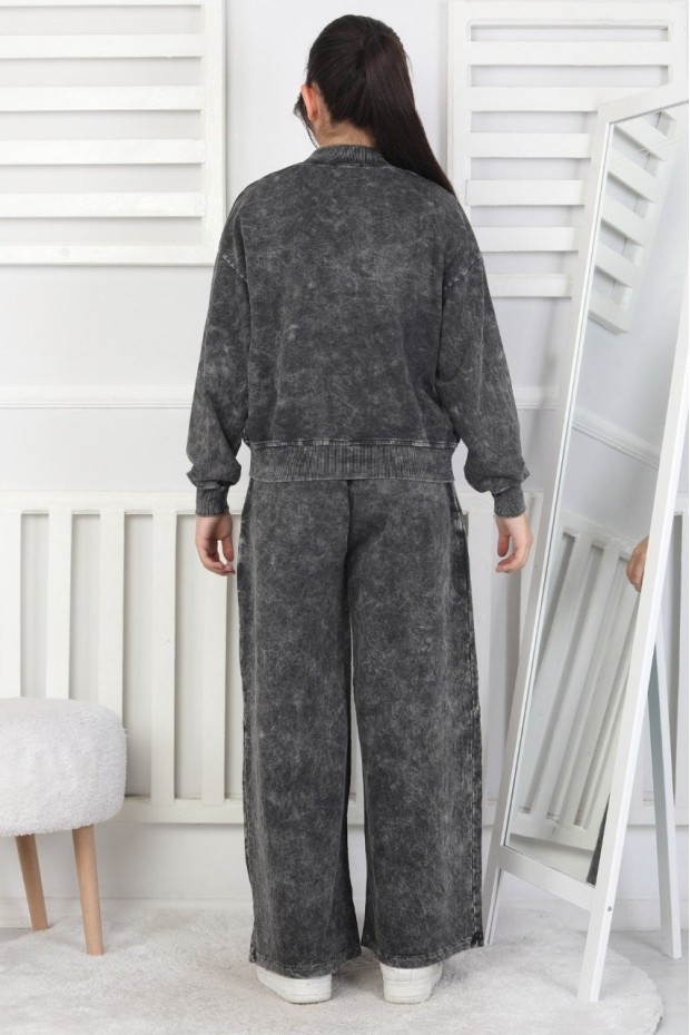 İki İplik Yıkamalı Kolej Yaka Kız Çocuk Takım