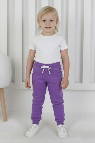 Bebek Beli Lastikli Fırçalı İki İplik Mevsimlik Esnek Eşofman Altı  