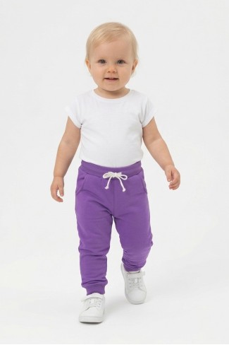 Bebek Beli Lastikli Fırçalı İki İplik Mevsimlik Esnek Eşofman Altı  