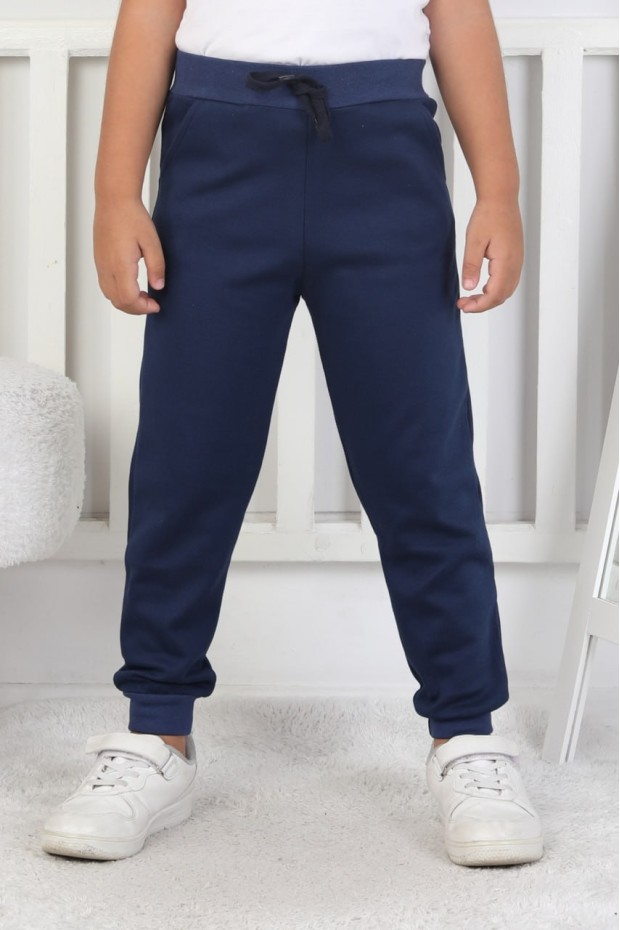 Erkek Çocuk Beli Lastikli Paçası Ribanalı Pamuklu Lacoste kumaş Eşofman Altı