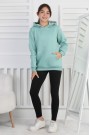 Şardonlu 3 İplik Kapşonlu Kız Çocuk Sweatshirt