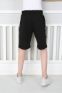 %100 Cotton Kumaş Cepli Siyah Saks Kapri