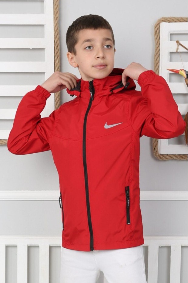 Kapşonlu Erkek Çocuk Mevsimlik Mont