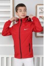 Kapşonlu Erkek Çocuk Mevsimlik Mont