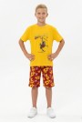 Garson Erkek Çocuk Futbolcu Baskılı Kısa Kollu Süprem Kumaş Şortlu Takım