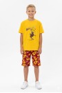 Garson Erkek Çocuk Futbolcu Baskılı Kısa Kollu Süprem Kumaş Şortlu Takım