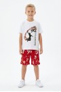 Erkek Çocuk Basketbol Baskılı Kısa Kollu Süprem Kumaş Şortlu Takım 
