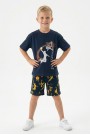 Erkek Çocuk Basketbol Baskılı Kısa Kollu Süprem Kumaş Şortlu Takım 