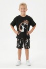 Erkek Çocuk Basketbol Baskılı Kısa Kollu Süprem Kumaş Şortlu Takım 