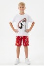 Garson Erkek Çocuk Basketbol Baskılı Kısa Kollu Süprem Kumaş Şortlu Takım