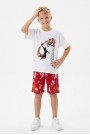 Garson Erkek Çocuk Basketbol Baskılı Kısa Kollu Süprem Kumaş Şortlu Takım