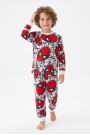 Erkek Çocuk Karakter Baskılı %100 Pamuk Süprem Kumaş Reaktif Boyama Uzun Kollu Pijama Takımı