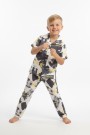 Erkek Çocuk Baskılı %100 Pamuk Reaktif Boyama Süprem Kısa Kollu Gömlek Pijama Takımı