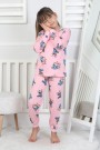 Kız Çocuk Baskılı İnterlok Pamuklu Günlük Pijama Takımı