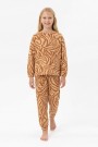 Garson Kız Çocuk Baskılı %100 Pamuk Reaktif Boyalı Süprem Kumaş Uzun Kollu Pijama Takımı