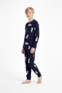 Garson Erkek Çocuk Mutlu Yıllar Temalı %100 Pamuk Reaktif Boyalı Süprem Kumaş Uzun Kollu Pijama Takımı