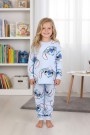 Kız Çocuk %100 Pamuk Reaktif Boyalı Süprem Kumaş Pijama Takımı