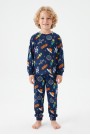 Erkek Çocuk %100 Pamuk Reaktif Boyalı İnterlok Kumaş Pijama Takımı 