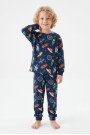 Erkek Çocuk %100 Pamuk Reaktif Boyalı İnterlok Kumaş Pijama Takımı 