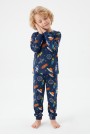 Erkek Çocuk %100 Pamuk Reaktif Boyalı İnterlok Kumaş Pijama Takımı 