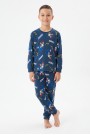 Garson Erkek Çocuk %100 Pamuk Reaktif Boyalı İnterlok Kumaş Pijama Takımı 