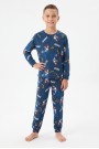 Garson Erkek Çocuk %100 Pamuk Reaktif Boyalı İnterlok Kumaş Pijama Takımı 