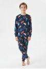 Garson Erkek Çocuk %100 Pamuk Reaktif Boyalı İnterlok Kumaş Pijama Takımı